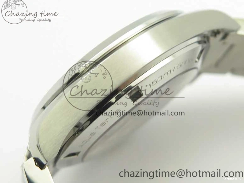 0307 Aqua Terra 150M SS VSF 1:1 Best Edition White Textured Dial Silver Markers on SS Bracelet A8500 Super Clone Chic 8041